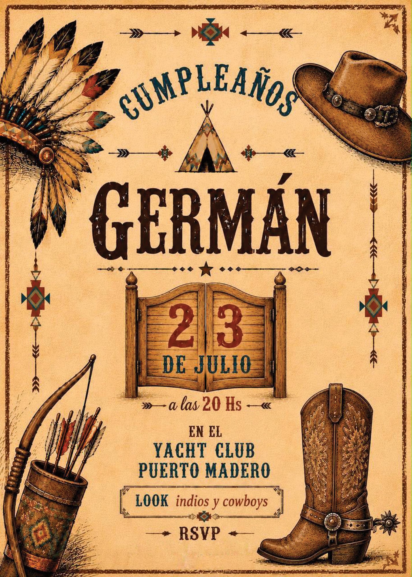 La invitación a la fabulosa fiesta que se celebró en Puerto Madero