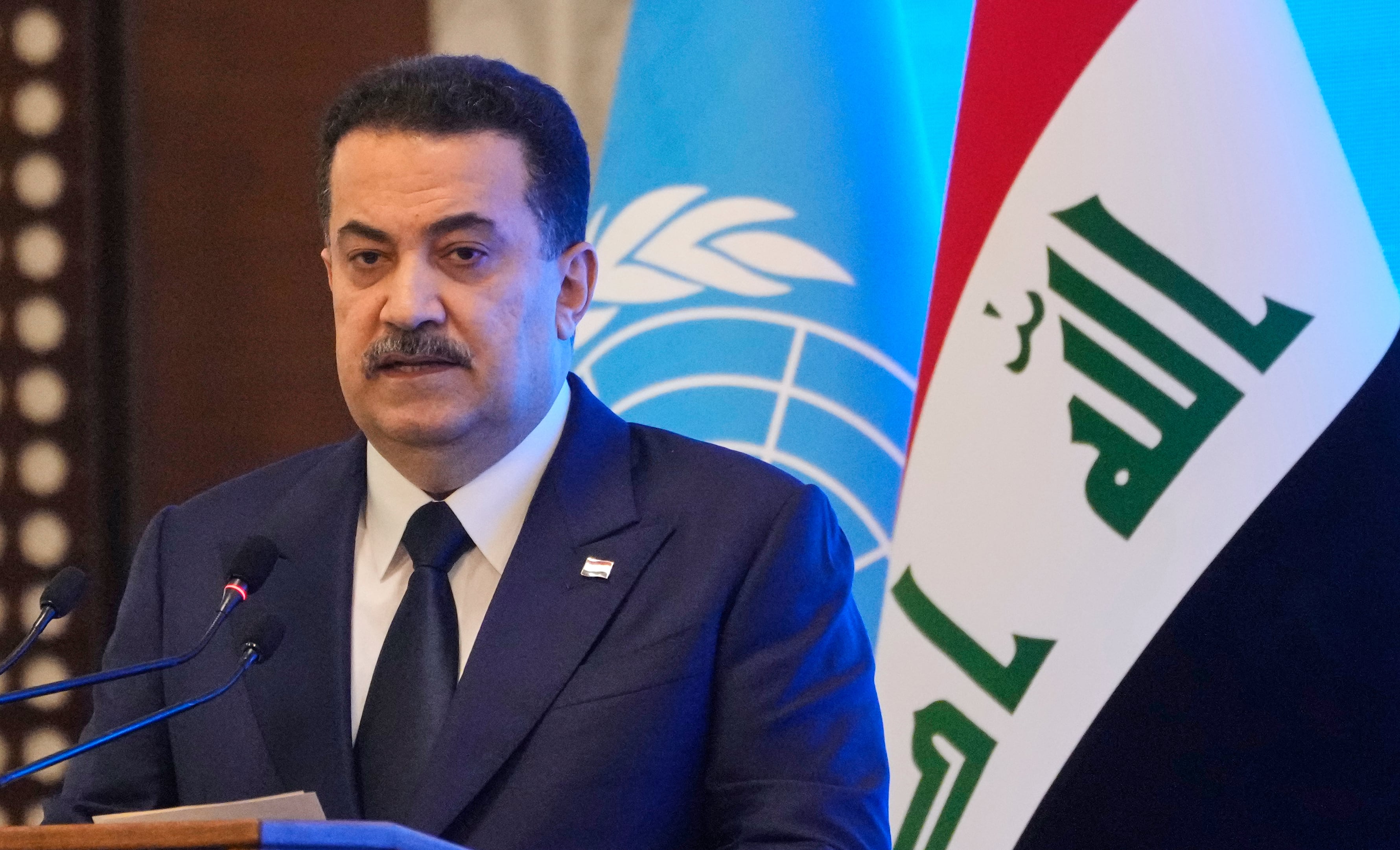 El primer ministro iraquí, Mohammed Shia al-Sudani
