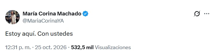 El posteo de Machado