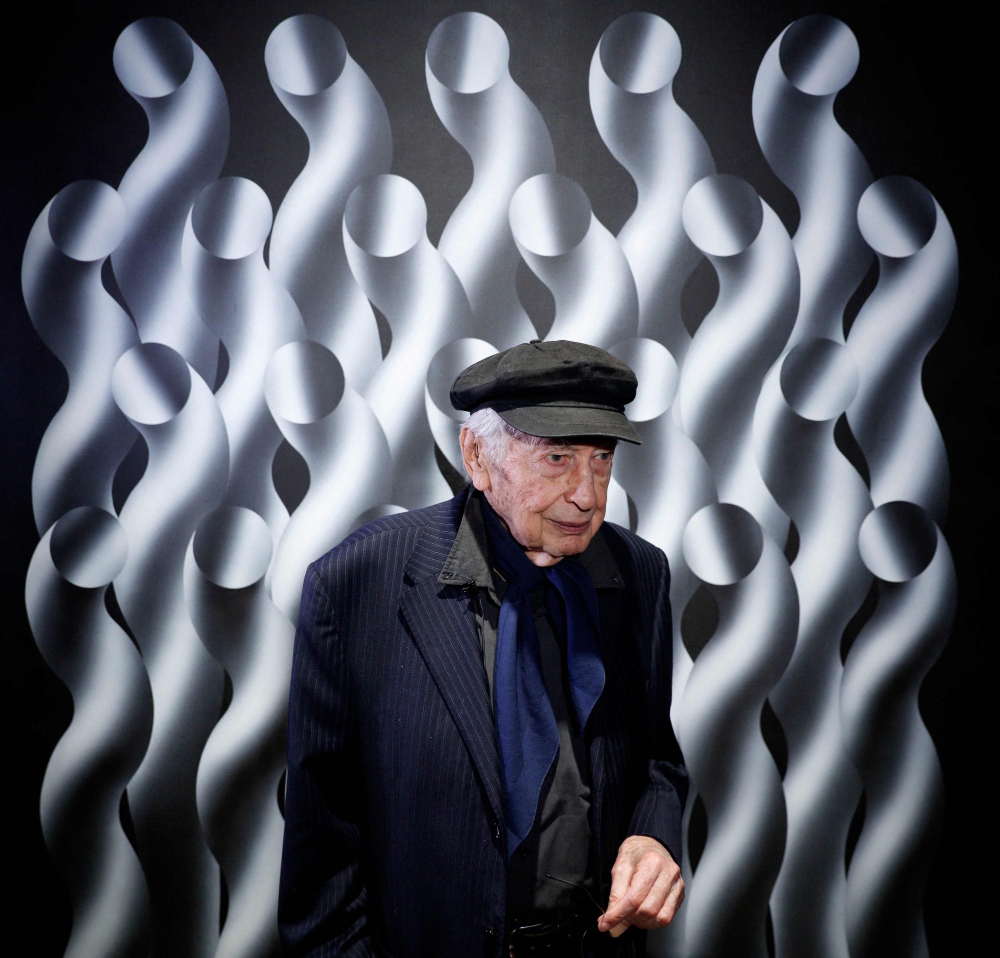 Rendirán homenaje a Julio Le Parc con un mural realizado en vivo en la feria Mapa