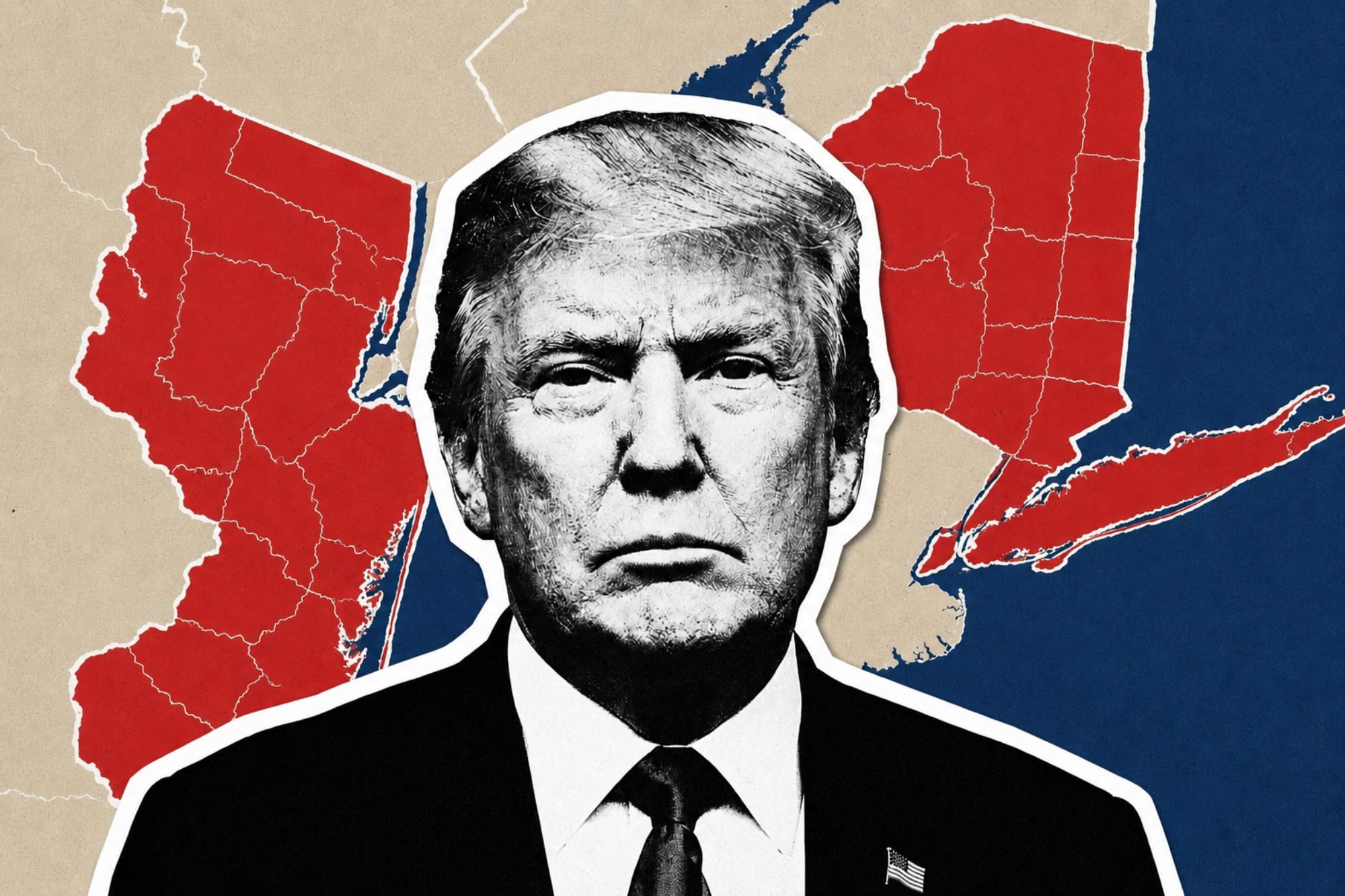 Según los resultados difundidos, 52% desaprueba fuertemente el desempeño de Trump como presidente