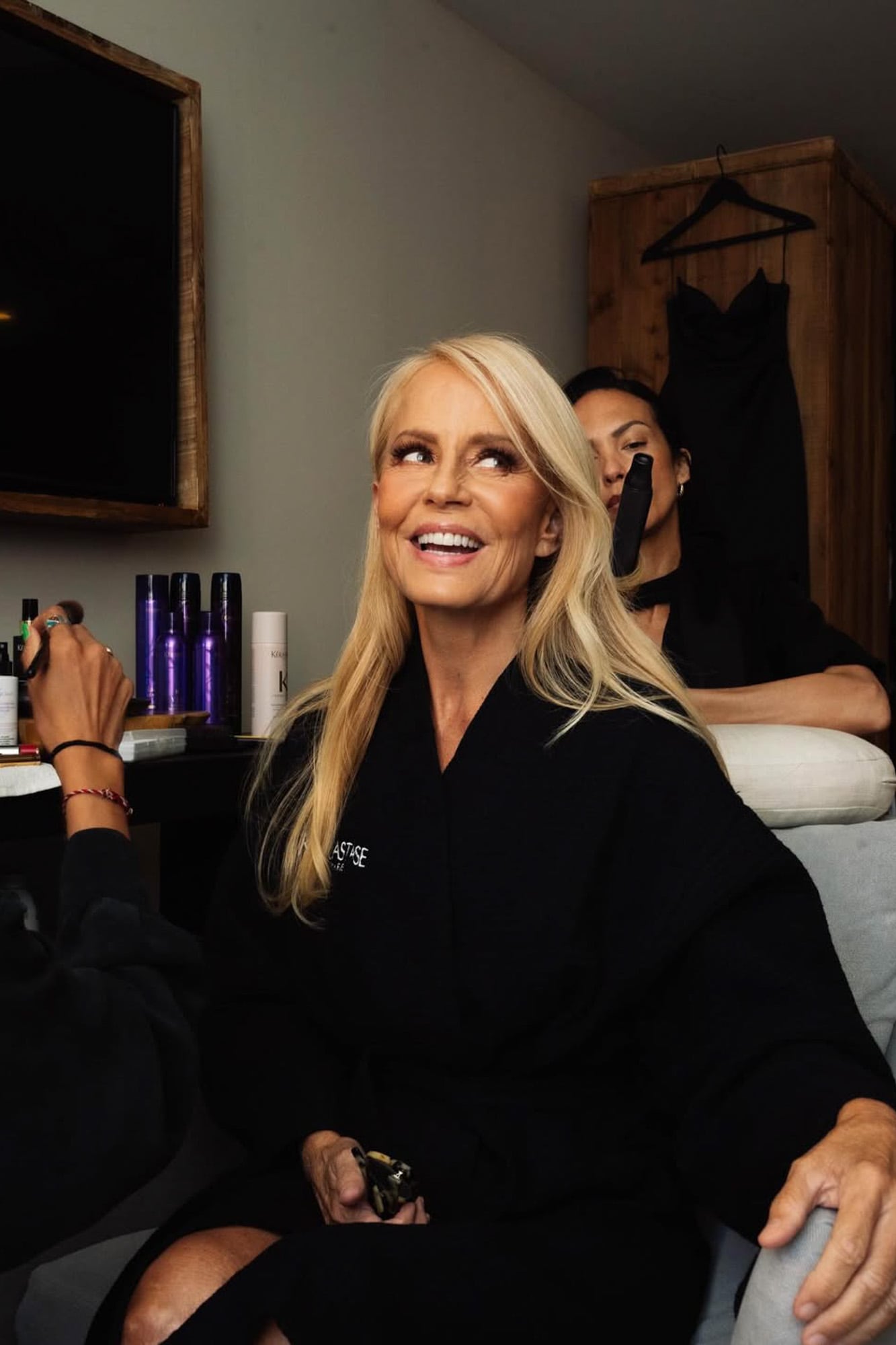 Una de las imágenes del backstage, en los Nya Studios, ubicados en West Hollywood