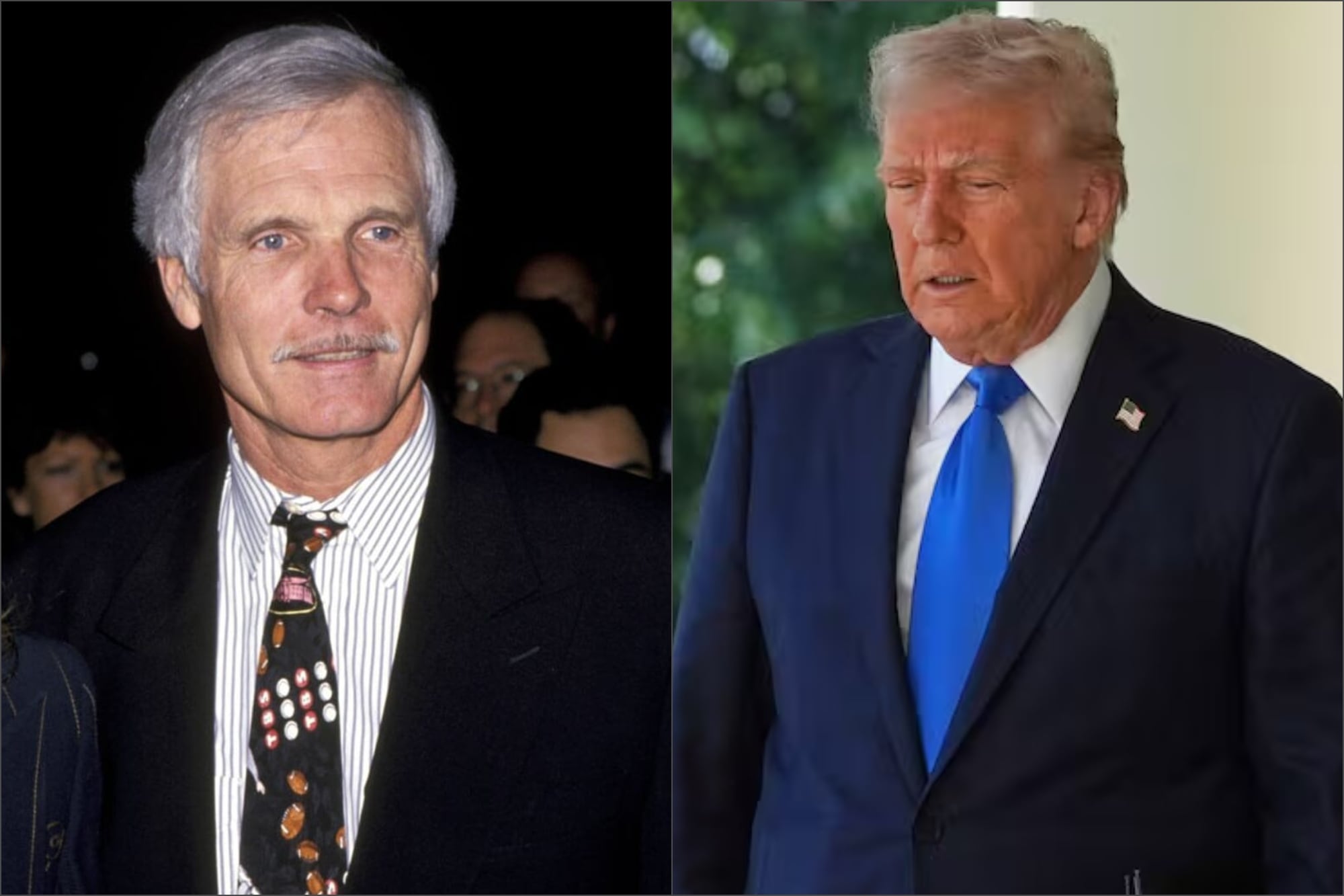 Murió Ted Turner: cómo fue la relación del pionero de los medios con Donald Trump