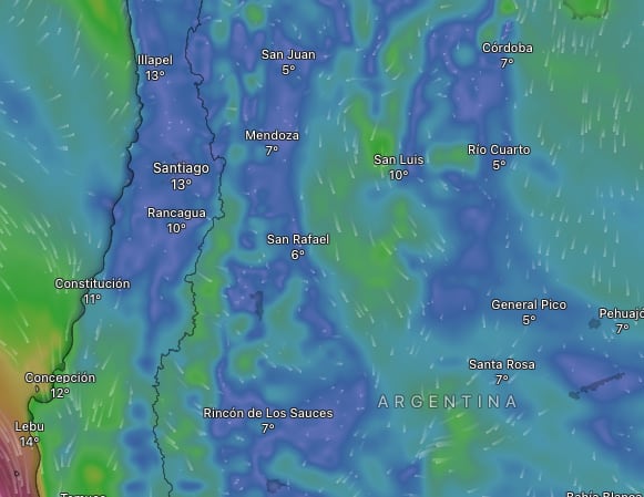 Mendoza se encuentra bajo alerta por vientos