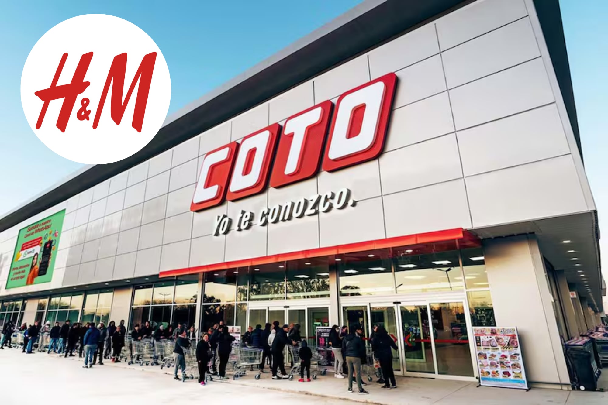 Qué sucursales de Coto venden ropa de H&M y a qué precio