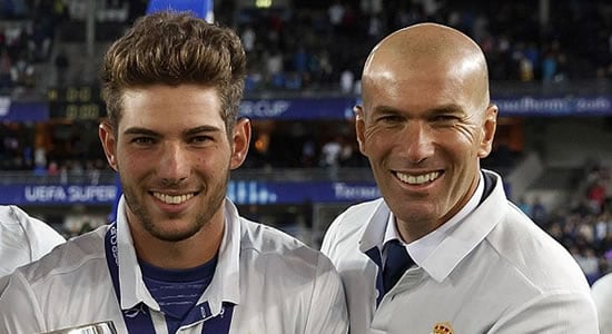 El arquero Luca Zidane y su padre, el gran Zinedine Zidane
