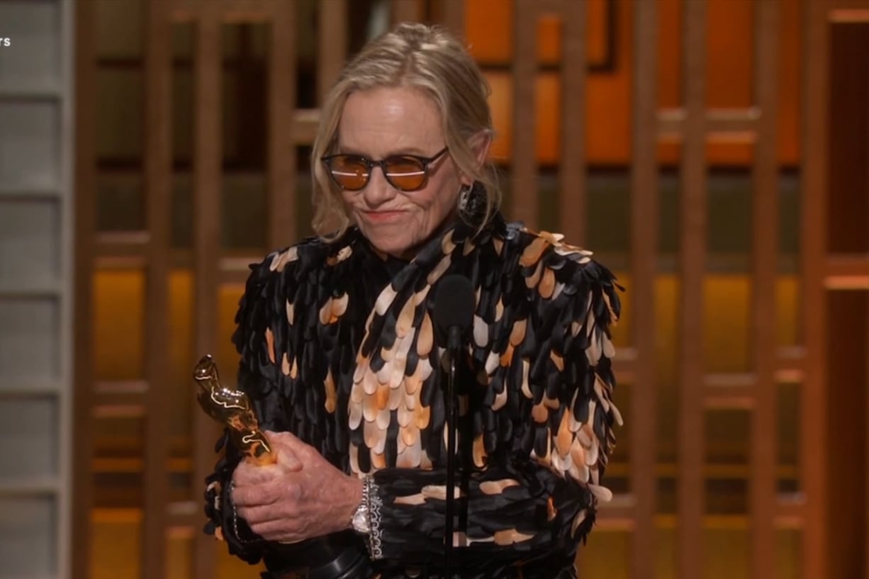 Amy Madigan, la primera ganadora de la noche con su Oscar a la mejor actriz de reparto por La noche de la desaparición