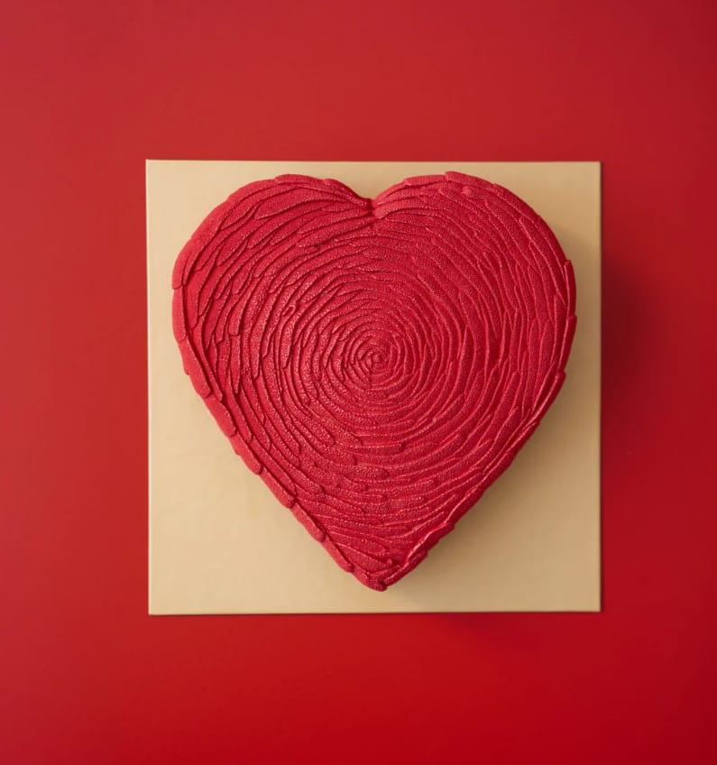 Rouge, la torta con forma de corazón de Betular Patisserie