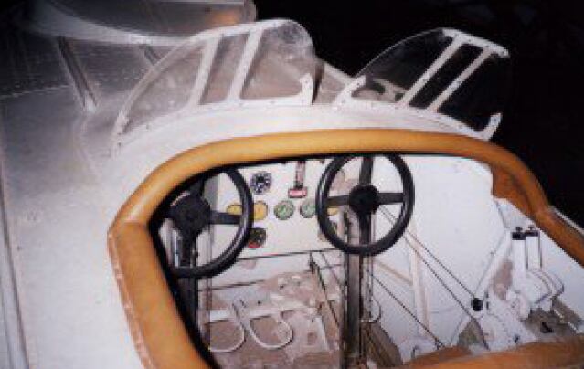 Cabina actual del Plus Ultra en el Museo de Luján