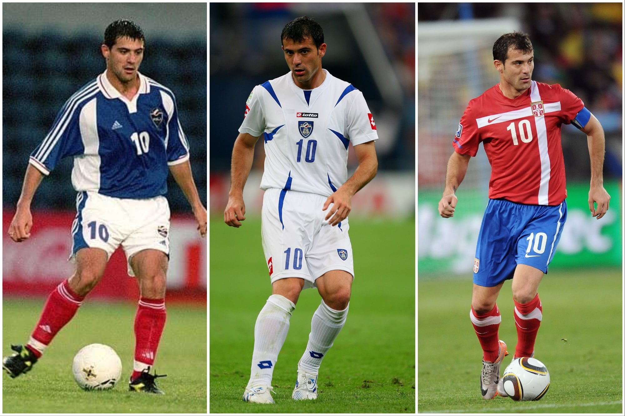 Dejan Stanković, jugador que jugó tres mundiales con tres selecciones distintas (Yugoslavia en 1998, serbia y montenegro en 2006 y Serbia 2010)