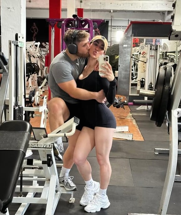 La pareja se conoció en un gimnasio y desde ahí se volvieron inseparables
