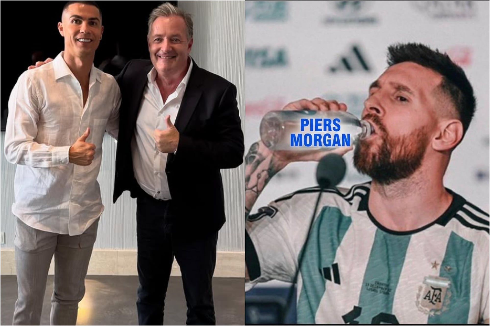 Un periodista inglés amigo de Cristiano Ronaldo preguntó si Messi estaba jugando y terminó furioso por la remontada argentina