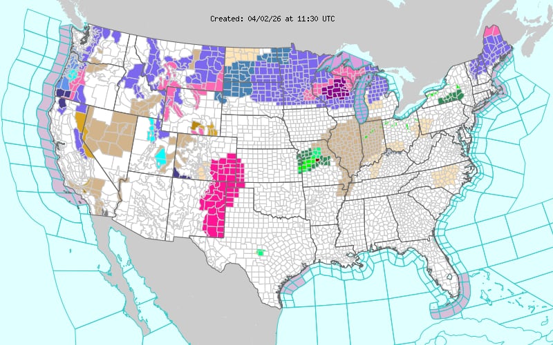 Se pronostican acumulaciones críticas de hielo y aguanieve desde Dakota del Sur hasta la península superior de Michigan