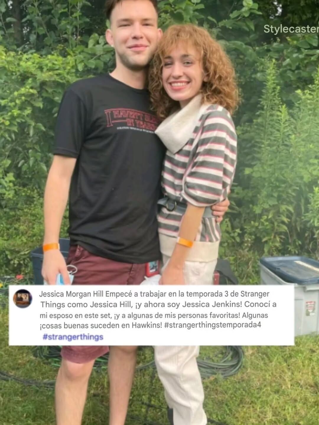 Jessica Hill encontró el amor en el set de la serie de los hermanos Duffer