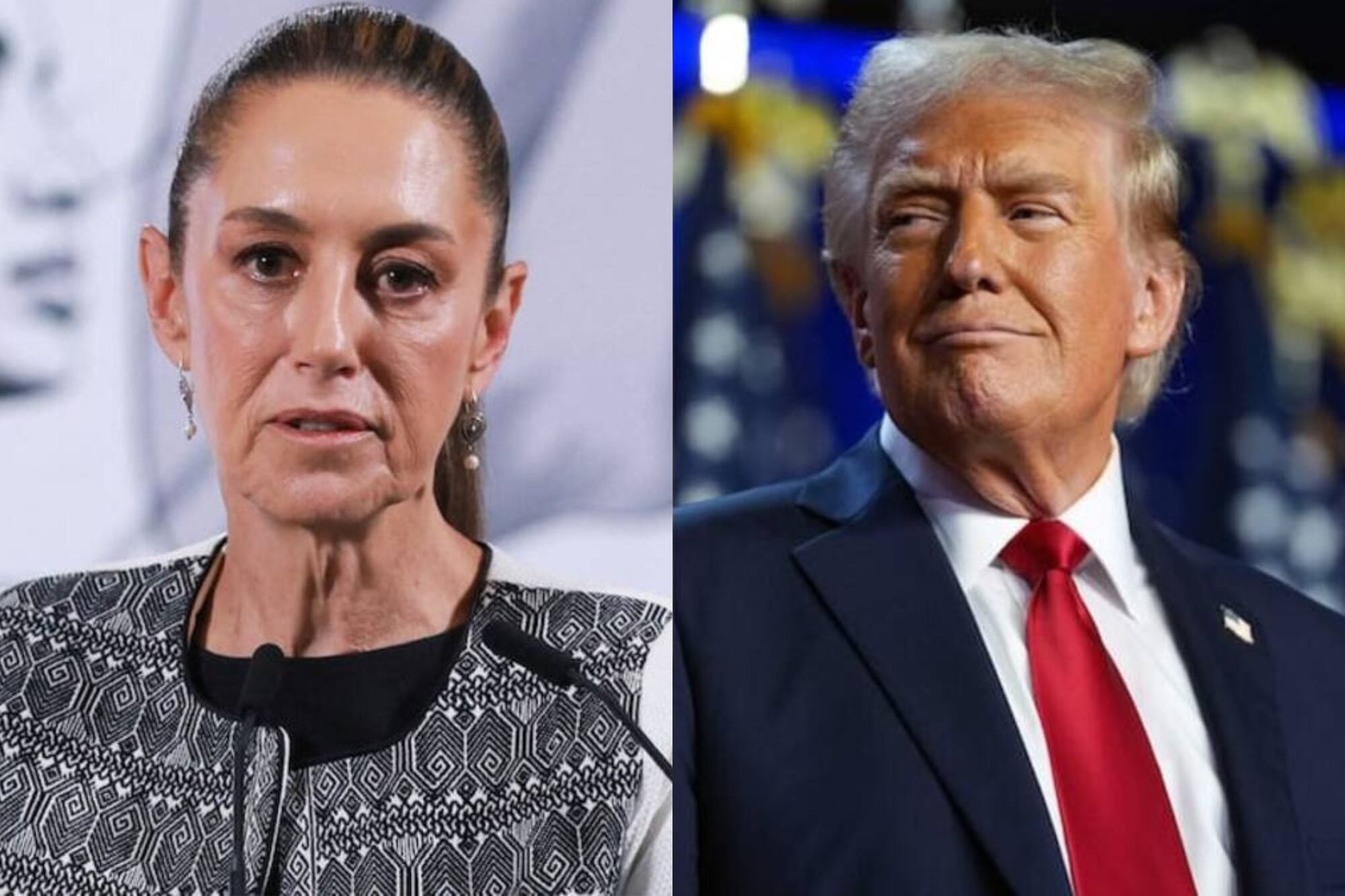 La presidenta de México, Claudia Sheinbaum, se enfrentó en variras ocasiones a las medidas de Donald Trump, presidente de EE.UU.