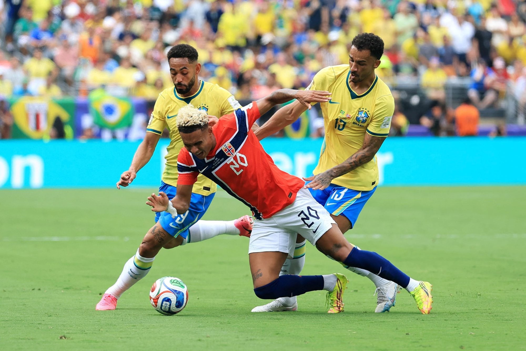 Brasil y Noruega empatan en Nueva Jersey