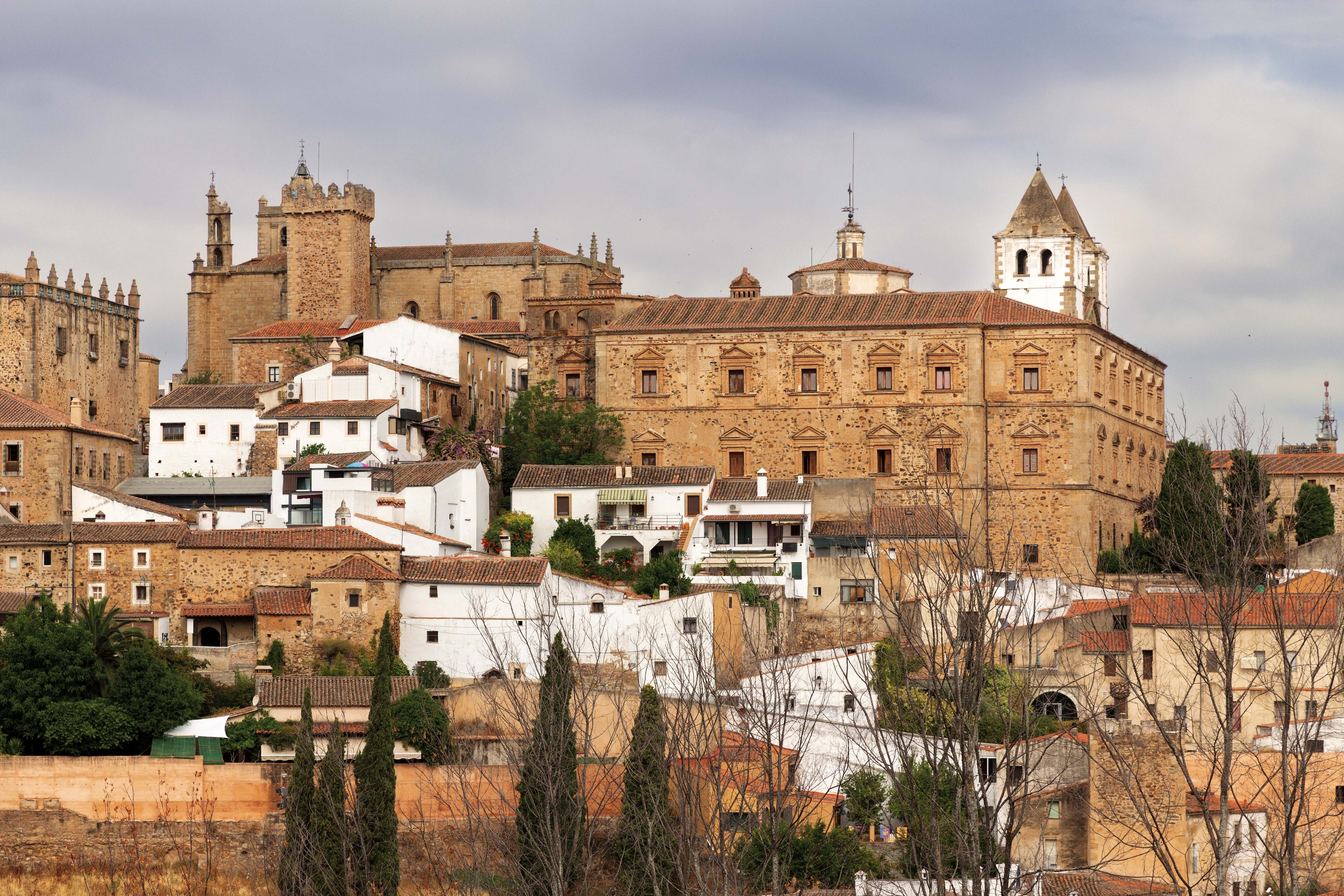 Vista del conjunto monumental de Cáceres