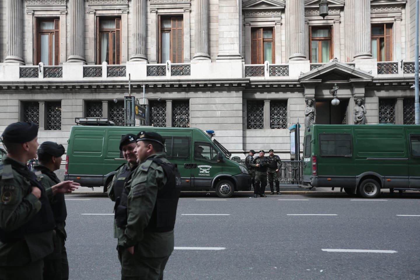 Previa de la marcha de los jubilados en la zona del Congreso