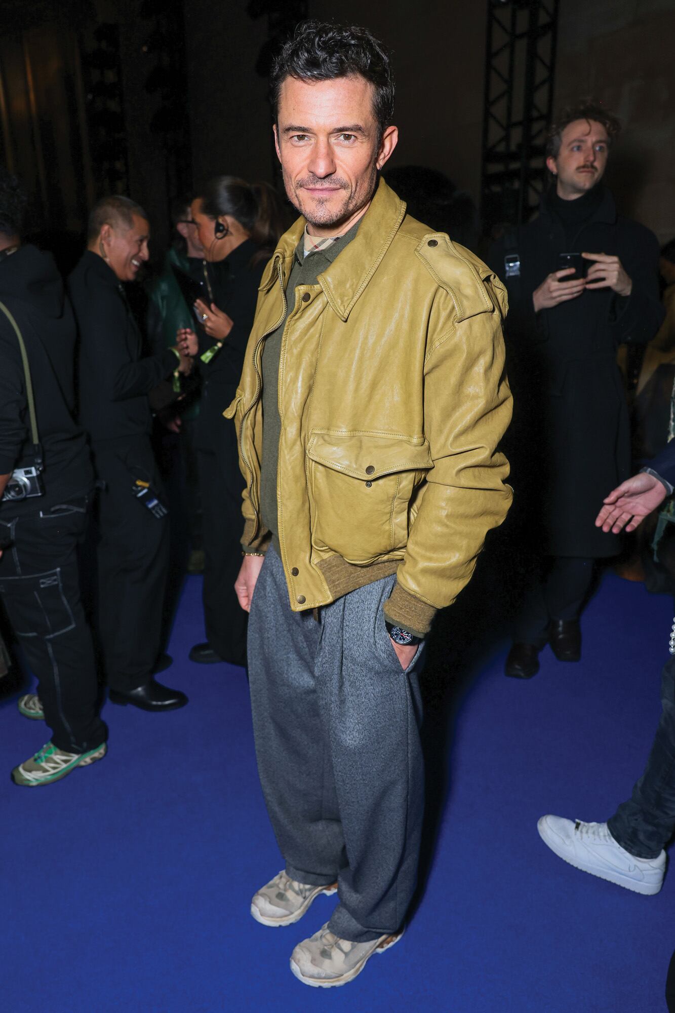 El actor
Orlando
Bloom,
con estilo
informal.