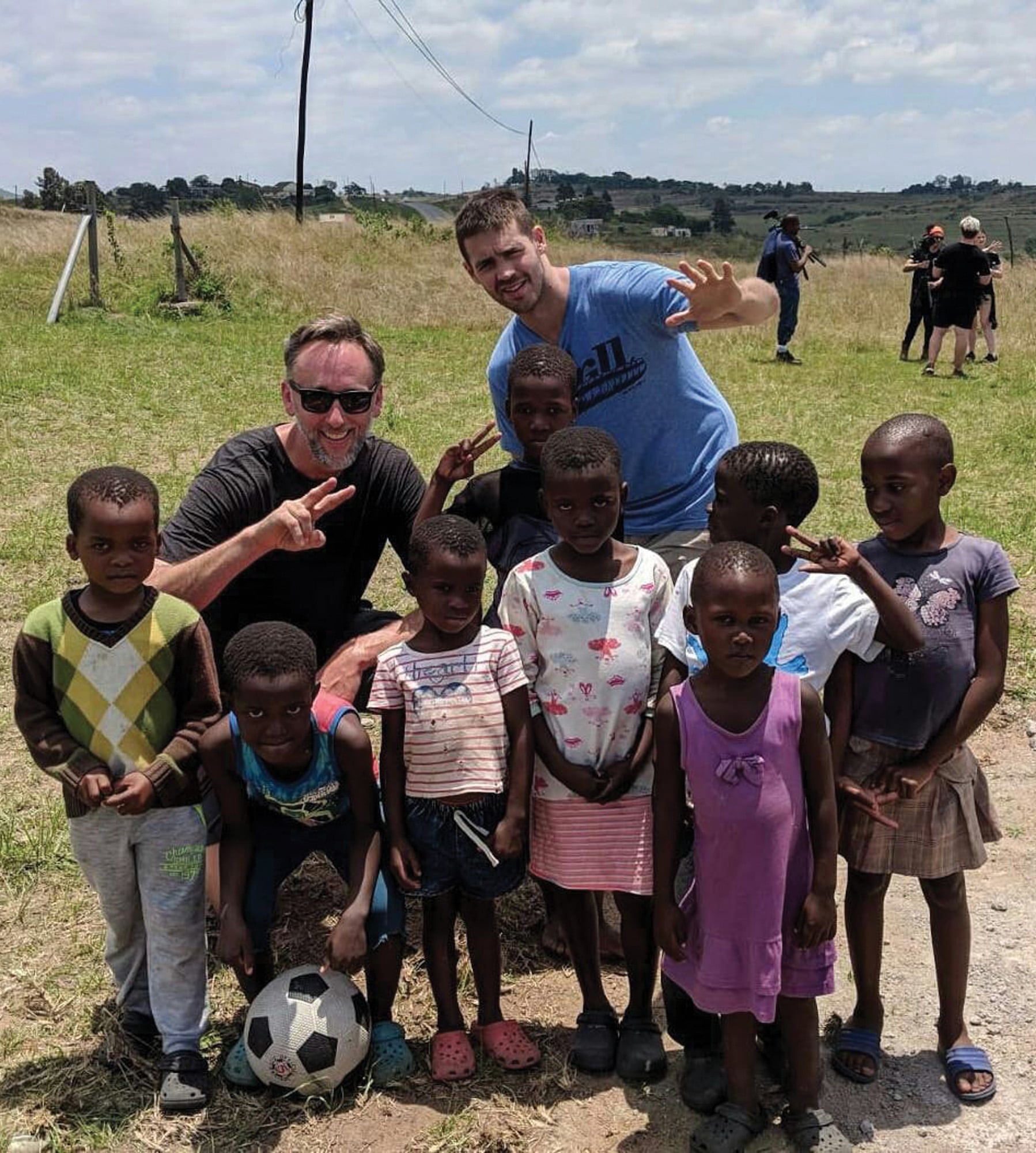 Su vocación solidaria lo llevó a África con Thirst Project, en 2018