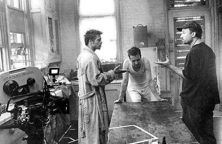 El detrás de escena con los protagonistas y el director David Fincher