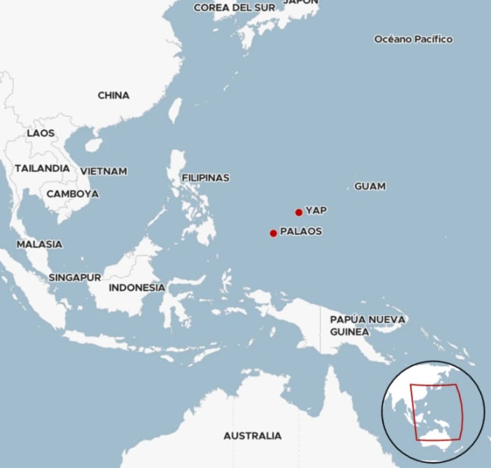La ubicación remota de las islas (Foto: BBC)