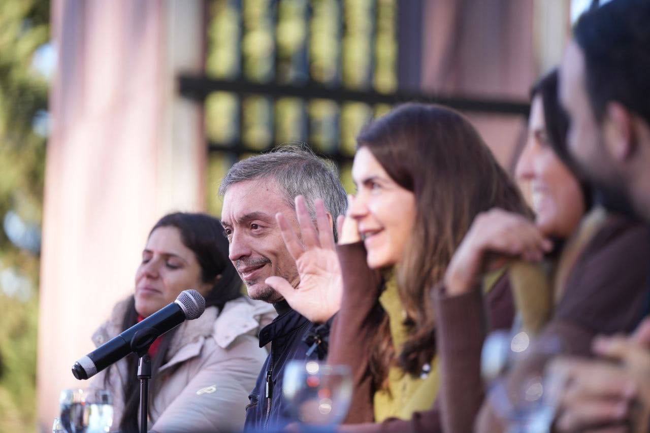 Máximo Kirchner, en un encuentro en Moreno