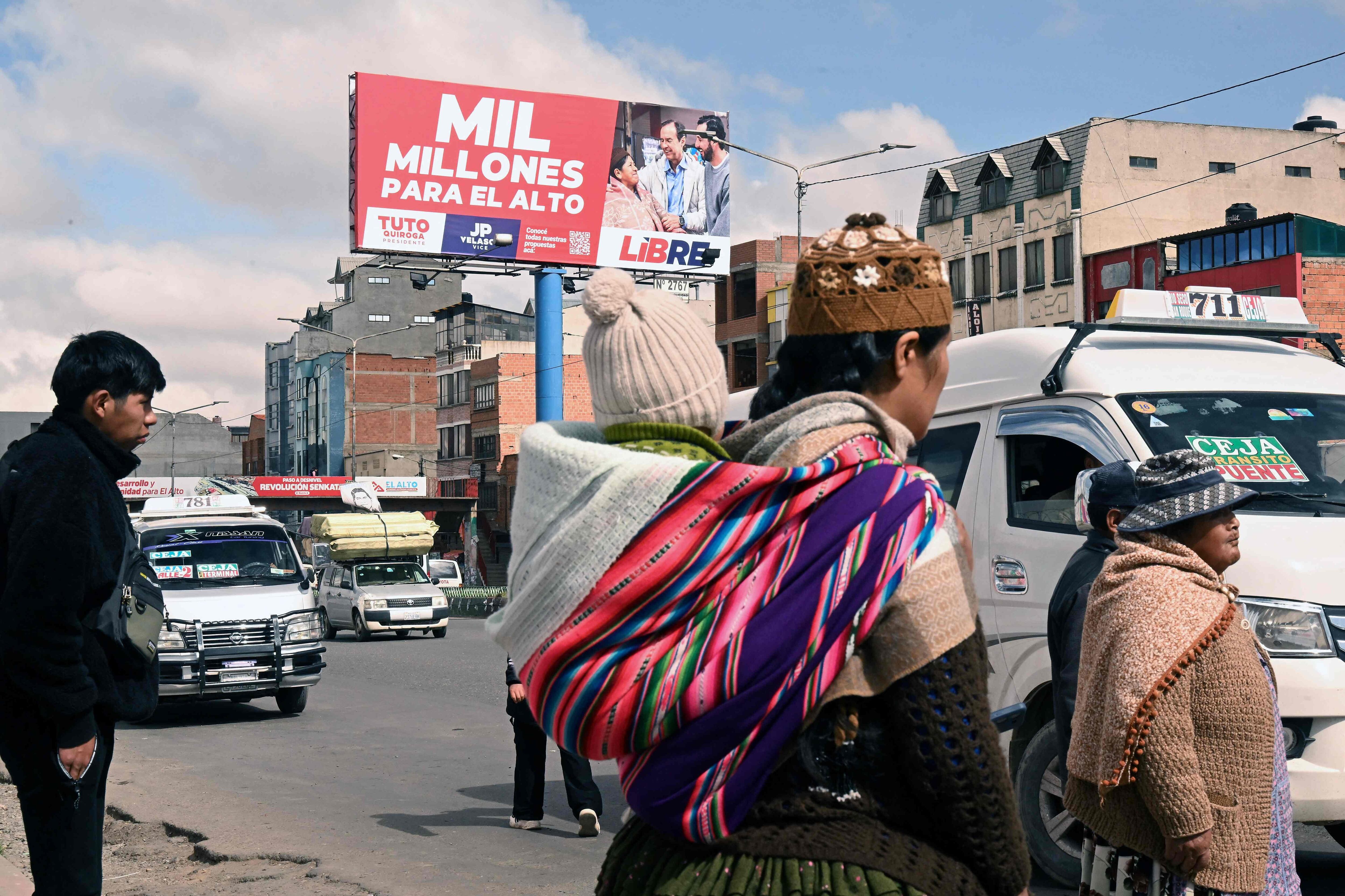 Un cartel de campaña de Jorge