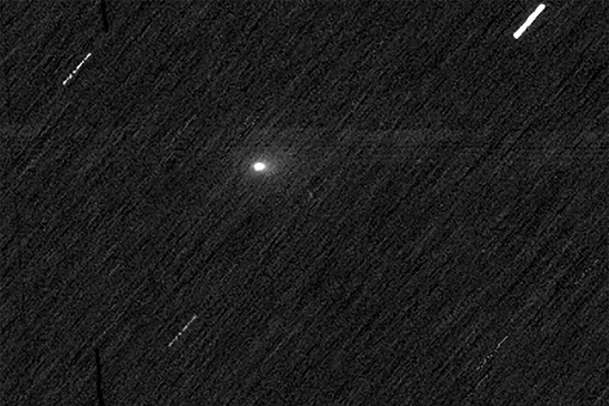 Imagen del cometa 3I/ATLAS tomada el 3 de noviembre