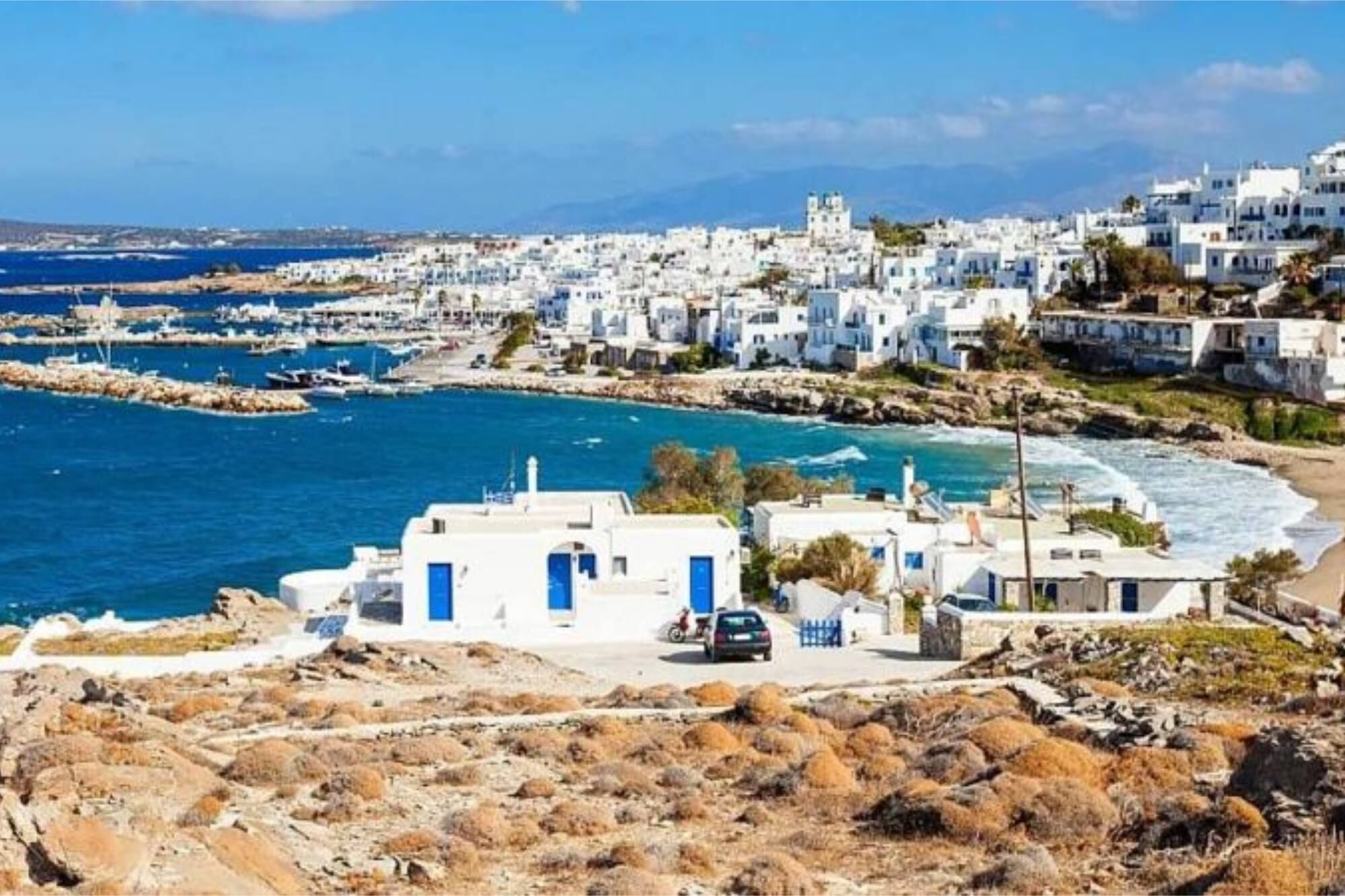 La isla de Paros.