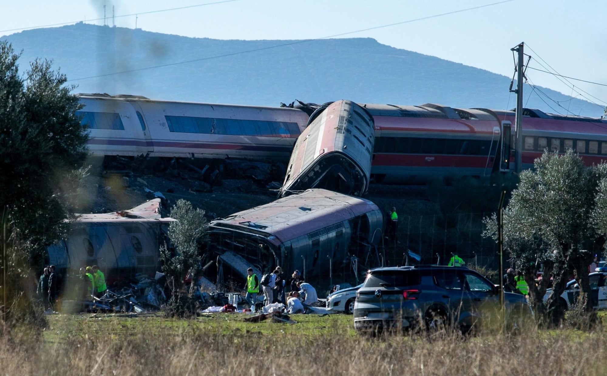 Dos trenes de alta velocidad chocaron en Toledo.