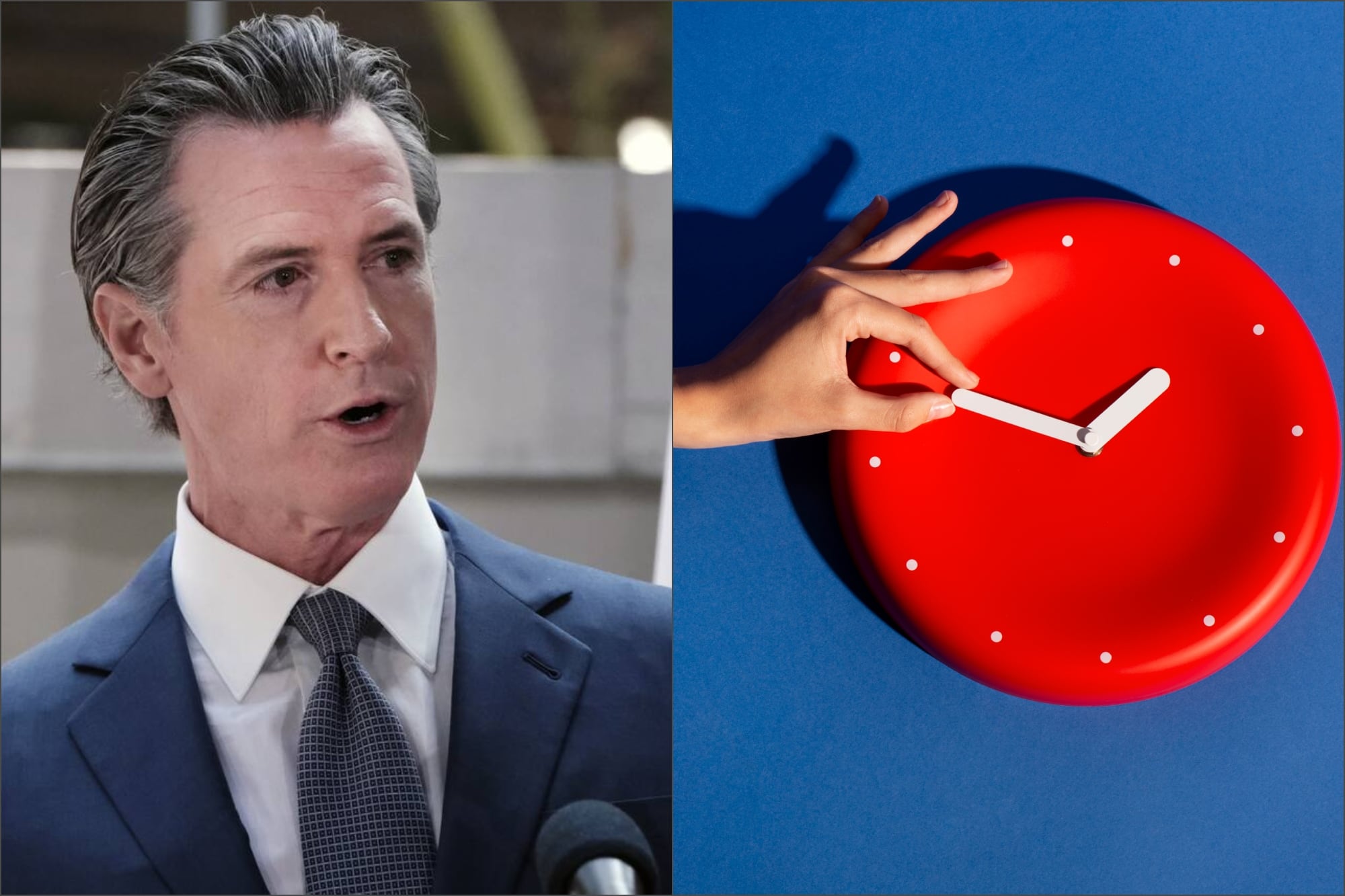 El último horario de verano de Gavin Newsom en California como gobernador: cuándo se vuelve al DST