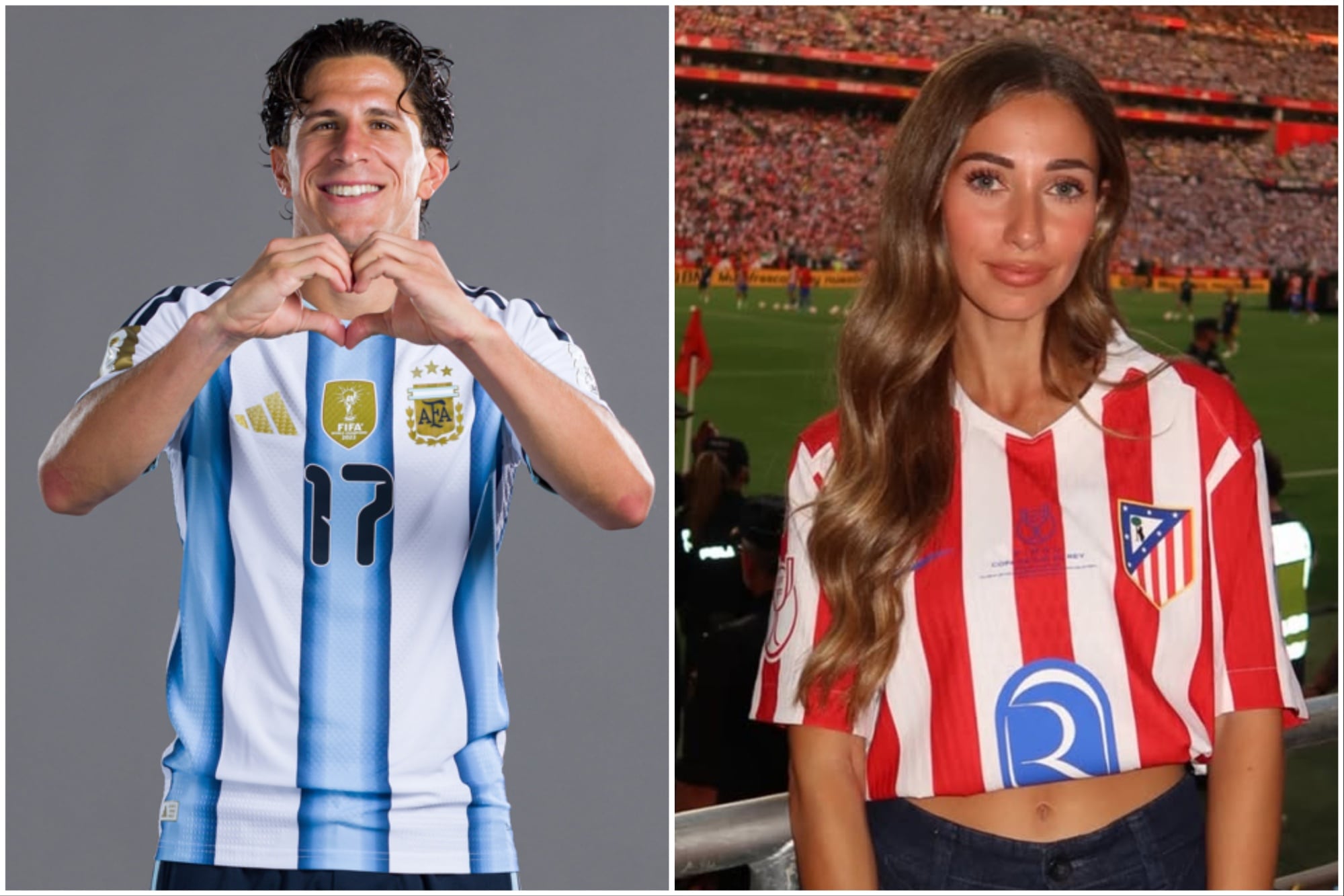 Giuliano Simeone e Irene Ariza