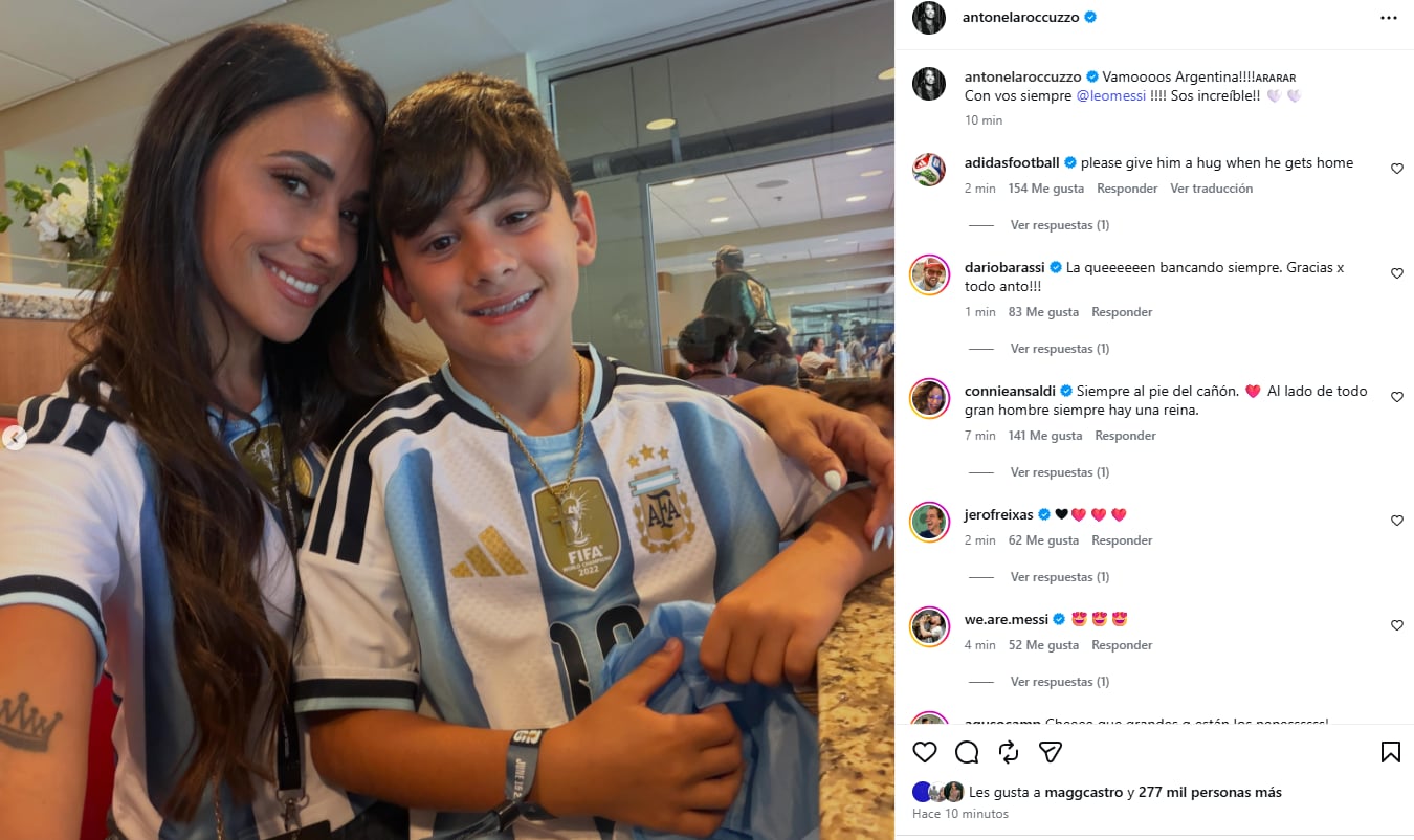 El posteo de Anto Roccuzzo tras el triunfo de Argentina en el debut