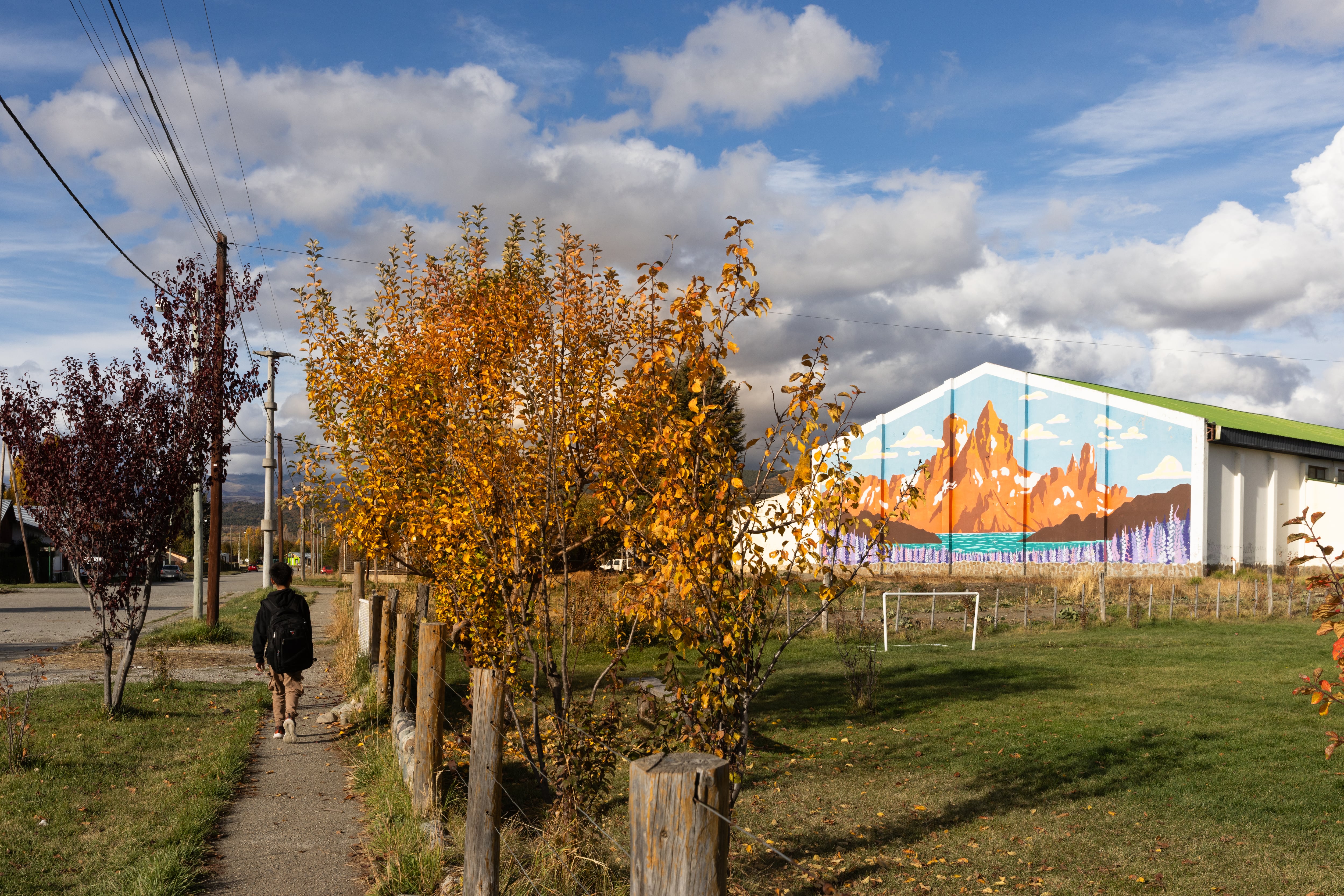 La cancha de fútbol de la escuela secundaria727 en el centro de El Rincón