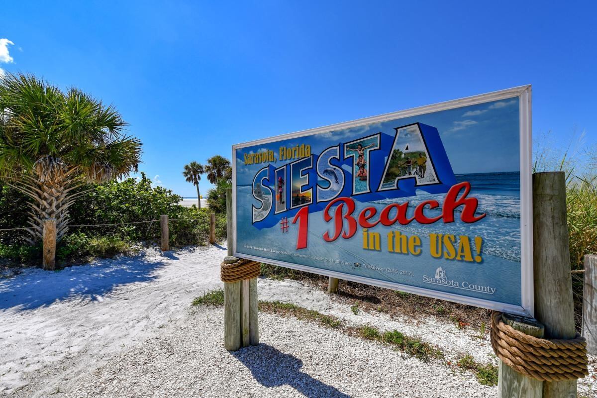 Siesta Beach se ha colocado desde hace varios años en los primeros lugares como una de las mejores del mundo y de EE.UU.