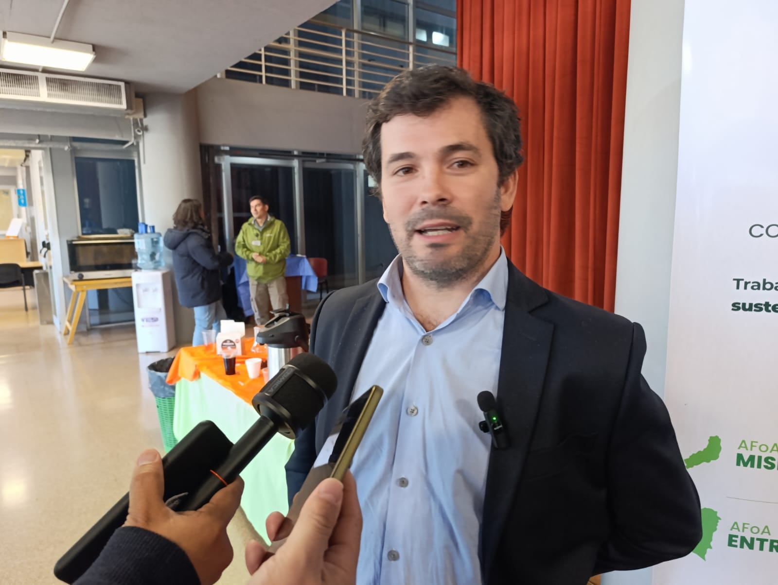 Nicolás Crisp, el titular de la empresa, en el reciente 80 aniversario de AFOA en Posadas. “Es muy complejo operar y trabajar en la Argentina. Hoy estamos viendo cómo hacemos mejor lo que hacemos, buscar eficiencias y productividad”