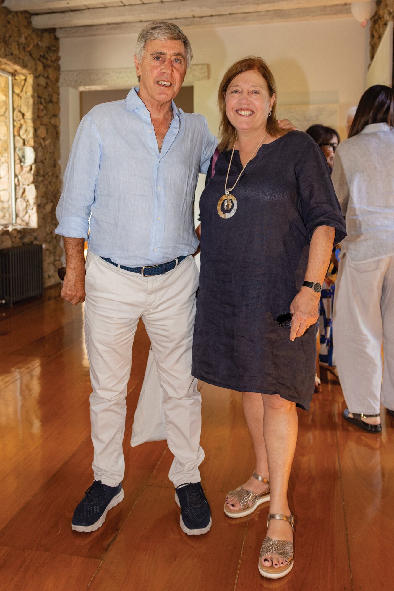 Cristián y María Costantini, hermanos de Eduardo