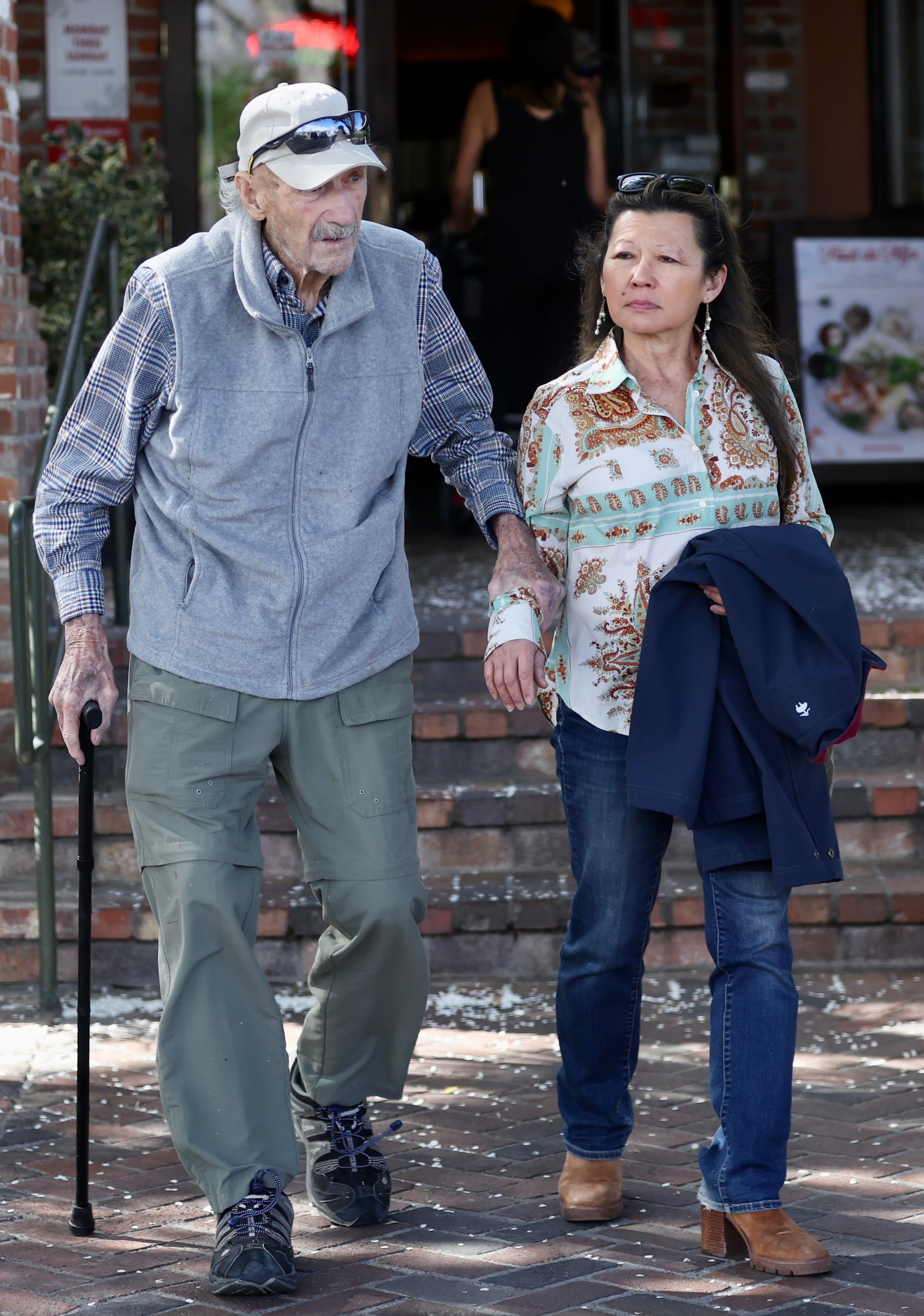 Una de las últimas imágenes del actor junto a su esposa