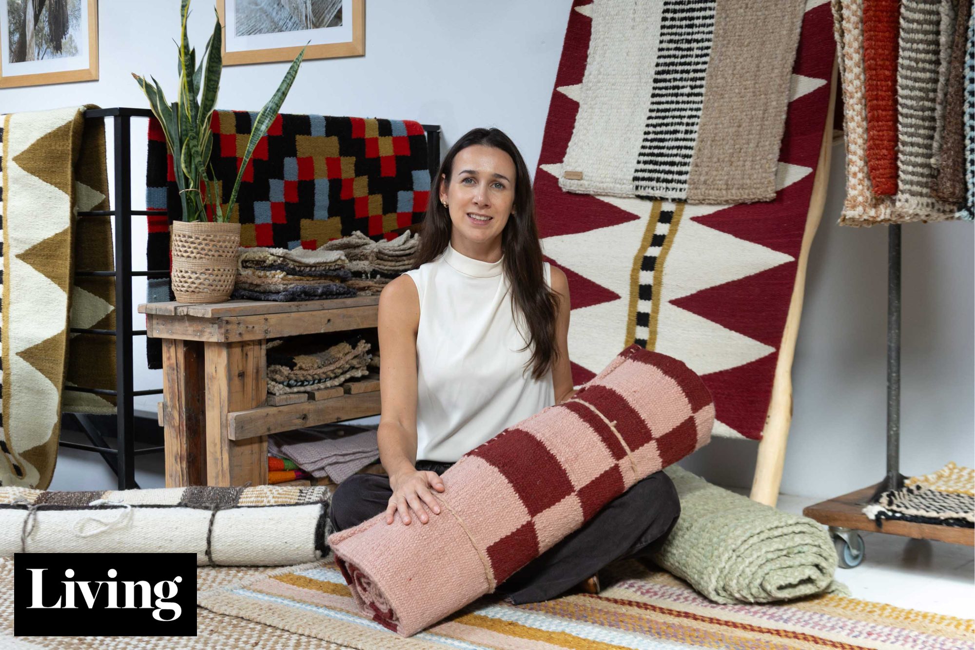 En el Bajo de San Isidro, visitamos el showroom de Maki Warmi, con fabulosas alfombras artesanales del norte argentino