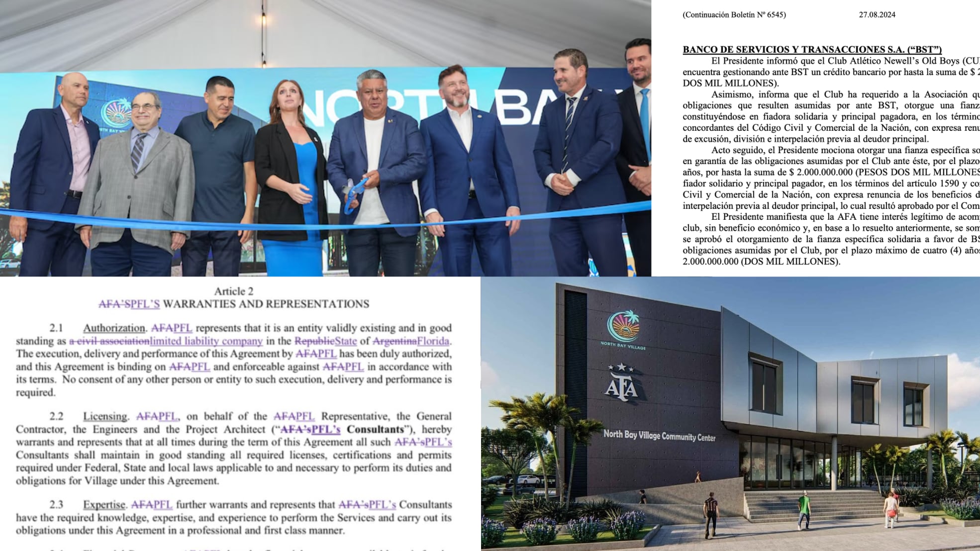 El proyecto de la AFA en Miami liga a dos directivos del principal banco investigado por las maniobras con el dólar blue