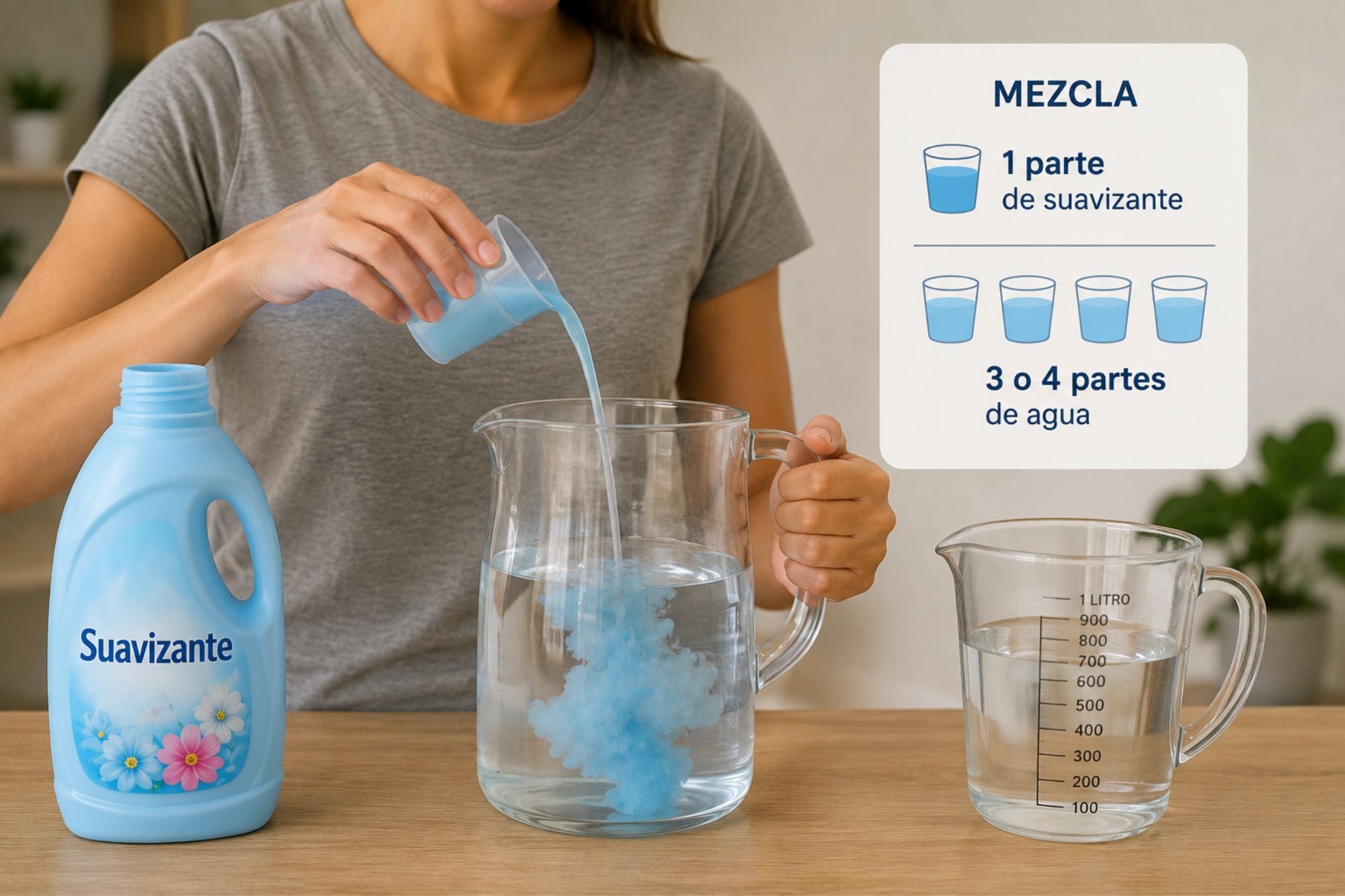 Es importante seguir las instrucciones para la mezcla