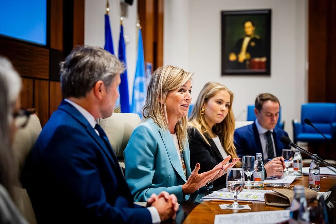 La reina Máxima mantuvo reuniones en Washington D. C. en su rol de Defensora Especial del Secretario General de las Naciones Unidas para la Salud Financiera (UNSGSA) (Foto: Instagram @unsgsa)