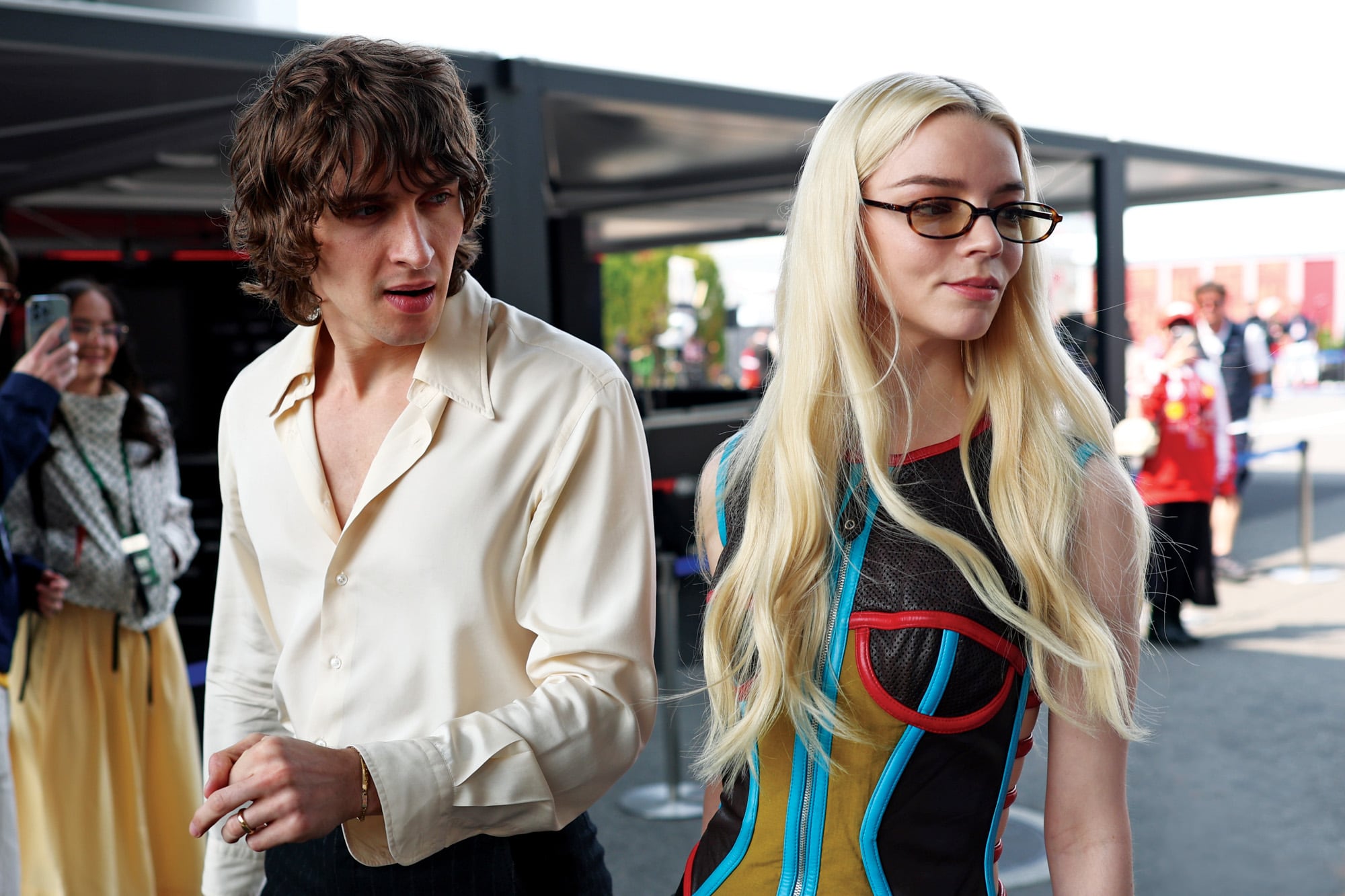 Con su
marido, el músico Malcolm
McRae