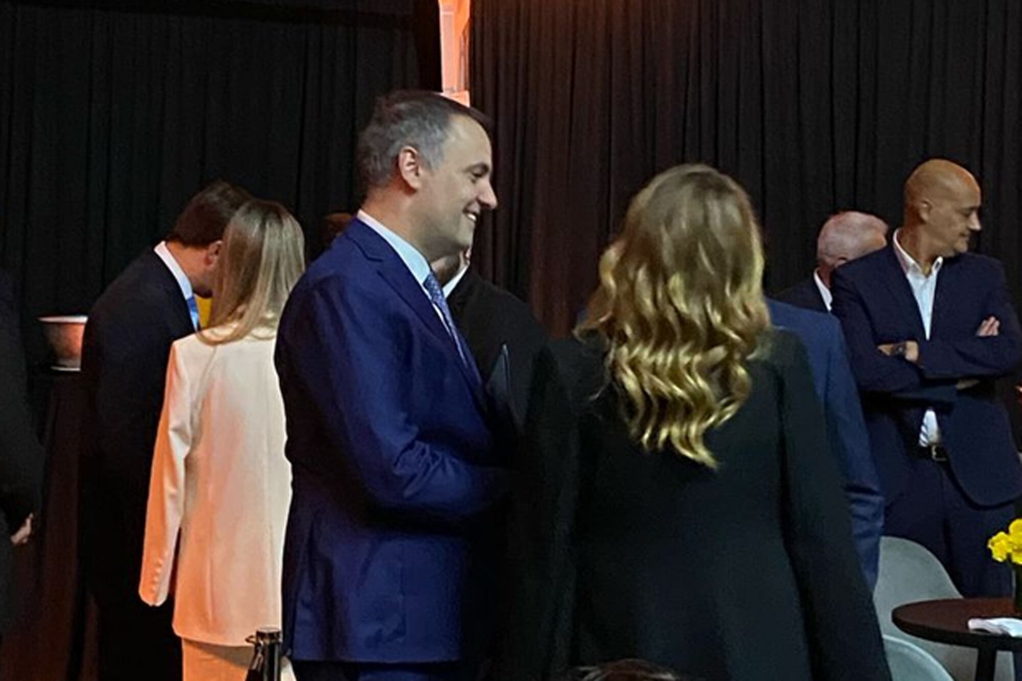 Manuel Adorni , en la cena de la Fundación Libertad