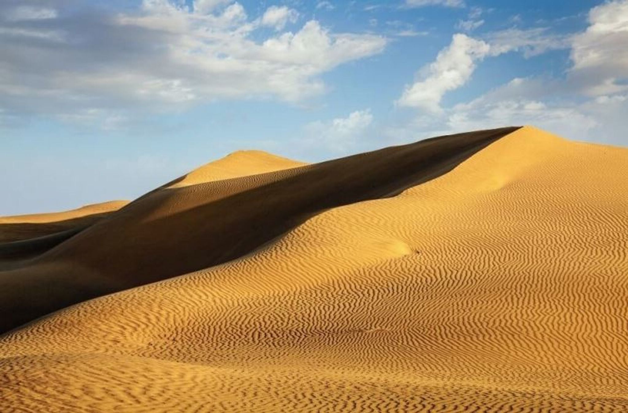 Dunas de arena en el desierto de Rajastan, India. La nanotecnología puede permitir el uso de arena fina del desierto a través del hormigón de arena del desierto nanomodificado.