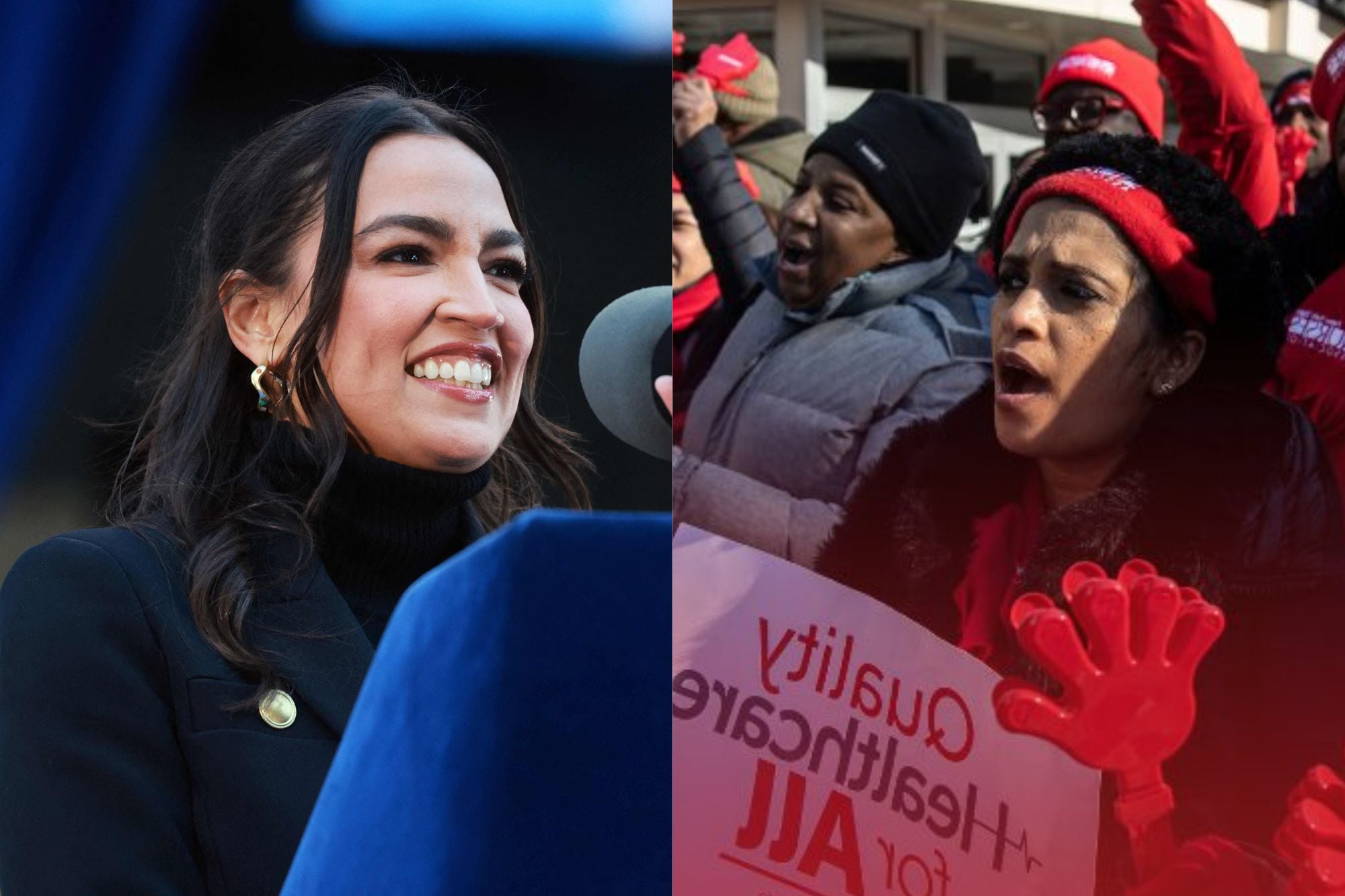 Alexandria Ocasio-Cortez celebró la victoria de Nysna en Nueva York