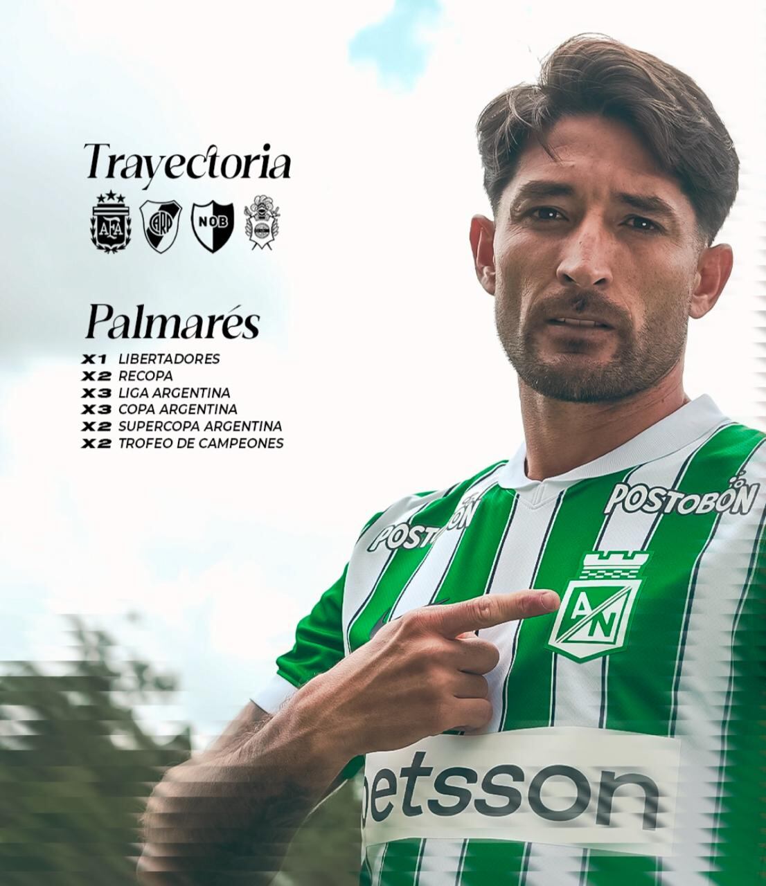 El palmarés de Milton Casco, destacado en la presentación de Atlético Medellín