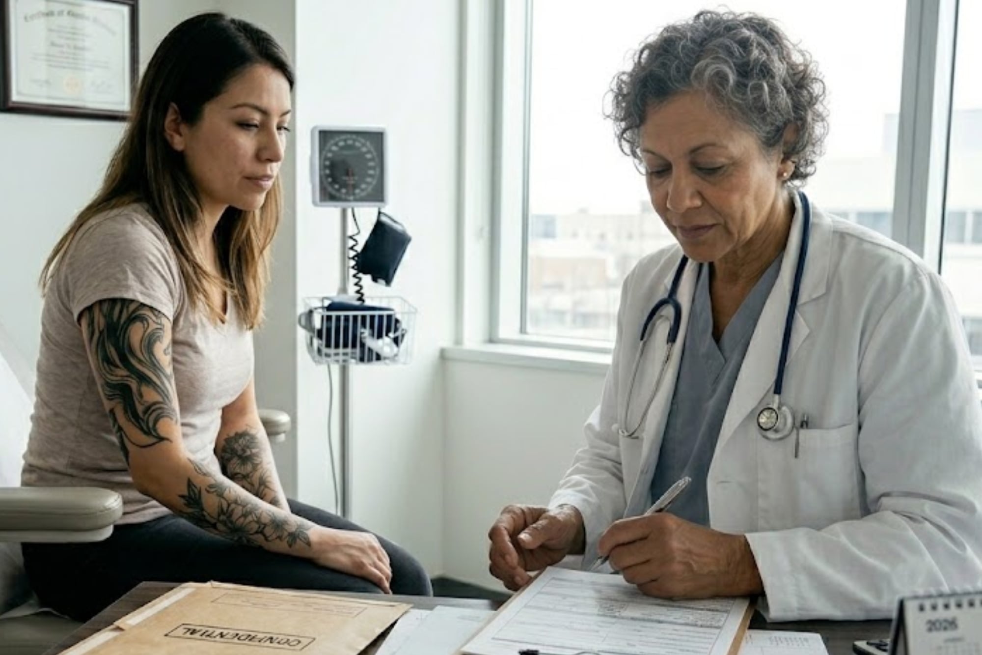 Tatuajes en el examen médico para la green card: qué evalúa el Uscis al detalle en 2026