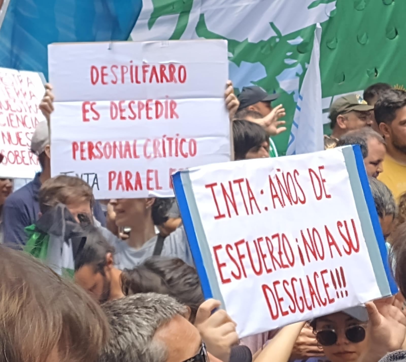 Una de las manifestaciones de los trabajadores del INTA